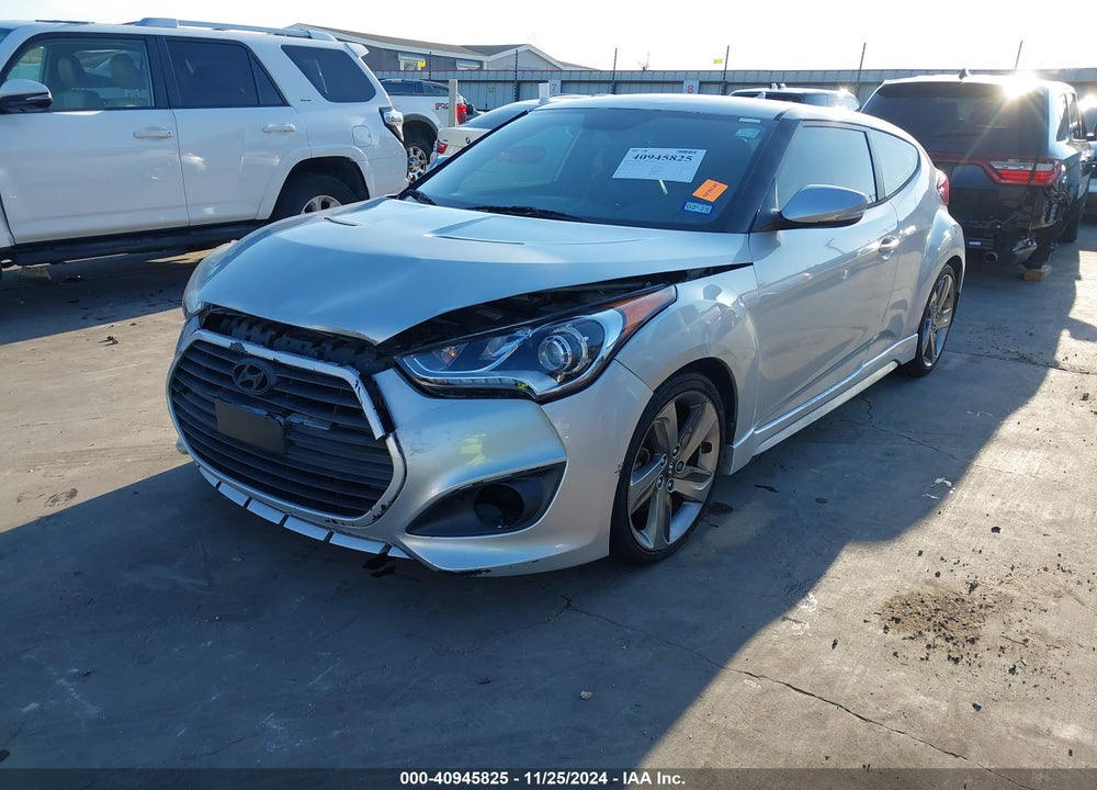 2013 HYUNDAI VELOSTER TURBO W/BLACK VIN: KMHTC6AEXDU172225