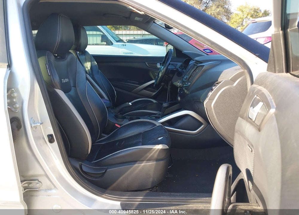2013 HYUNDAI VELOSTER TURBO W/BLACK VIN: KMHTC6AEXDU172225