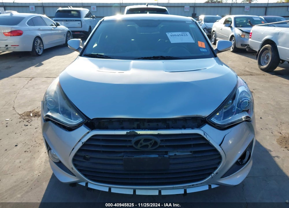 2013 HYUNDAI VELOSTER TURBO W/BLACK VIN: KMHTC6AEXDU172225