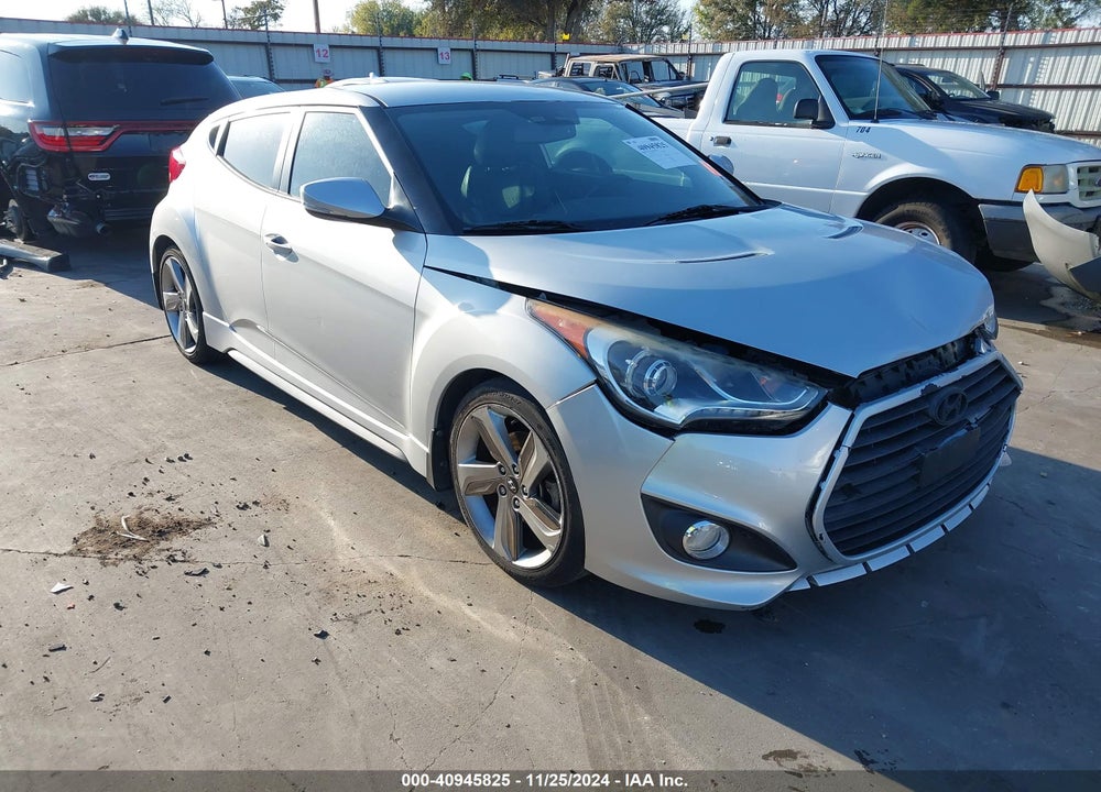 2013 HYUNDAI VELOSTER TURBO W/BLACK VIN: KMHTC6AEXDU172225