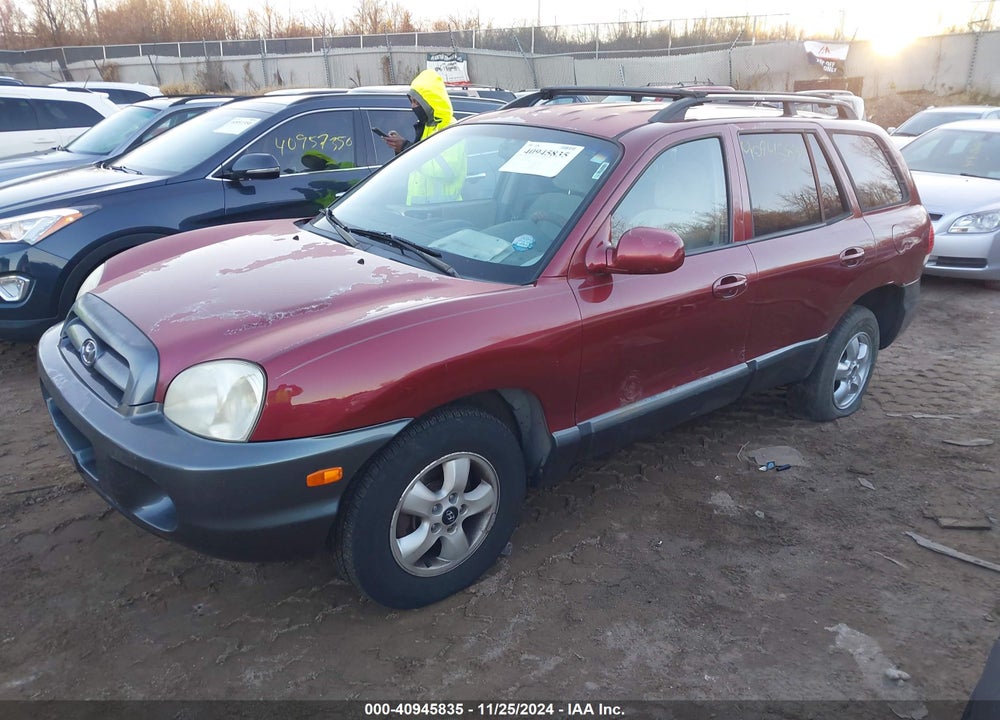 2005 HYUNDAI SANTA FE GLS/LX VIN: KM8SC13E35U887649