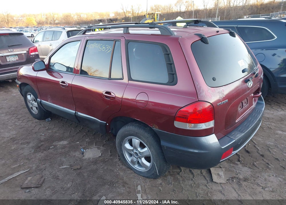 2005 HYUNDAI SANTA FE GLS/LX VIN: KM8SC13E35U887649