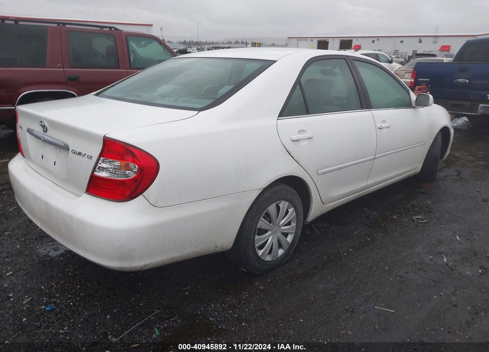 2002 TOYOTA CAMRY LE VIN: 4T1BE32K92U016442