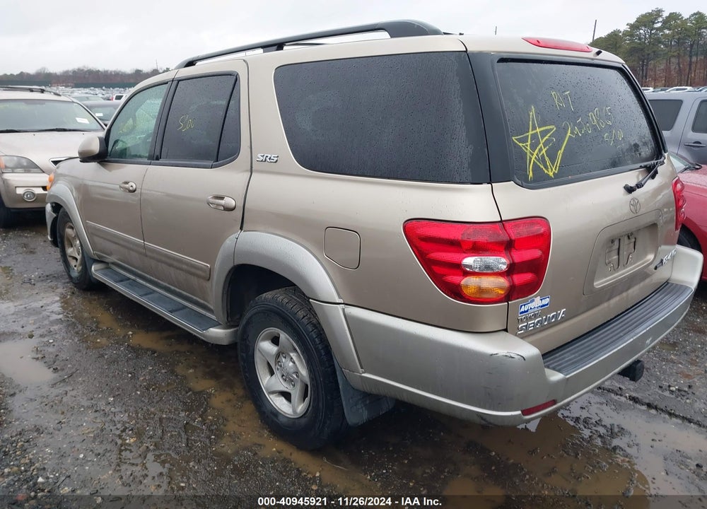 2002 TOYOTA SEQUOIA SR5 VIN: 5TDBT44A92S104383