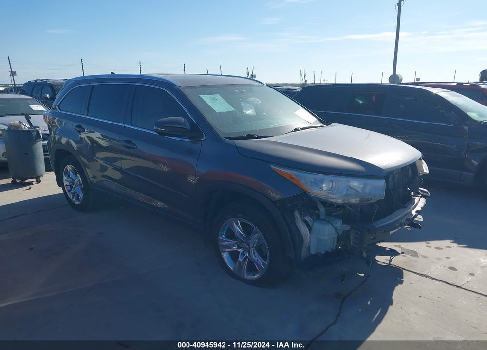 2015 TOYOTA HIGHLANDER LIMITED V6 VIN: 5TDYKRFH1FS082678