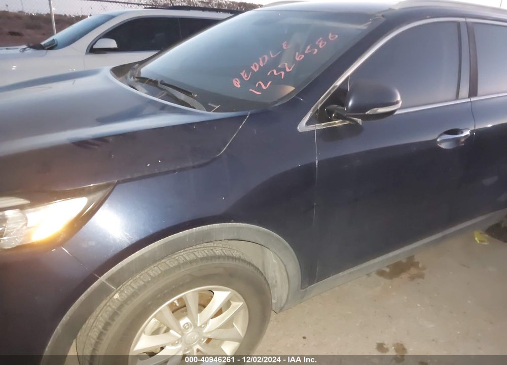 2016 KIA SORENTO 2.4L LX VIN: 5XYPG4A35GG127955