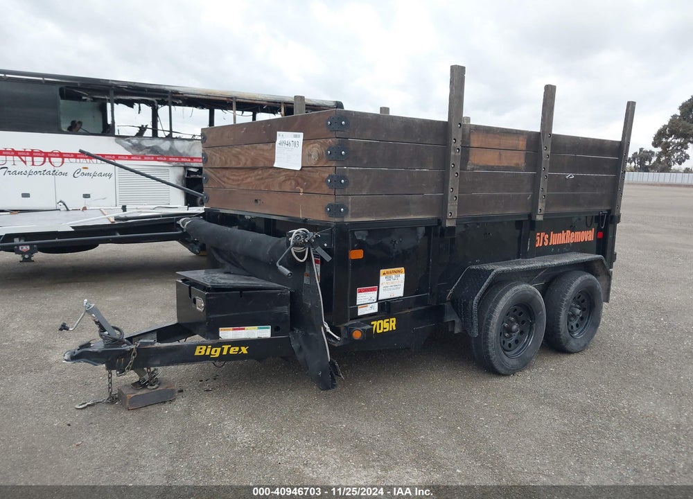 2021 TRAILER BIG TEX DUMP VIN: 16V1D1427M5011066