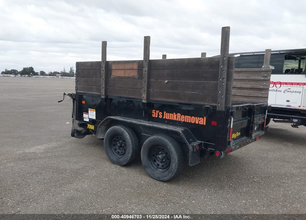 2021 TRAILER BIG TEX DUMP VIN: 16V1D1427M5011066