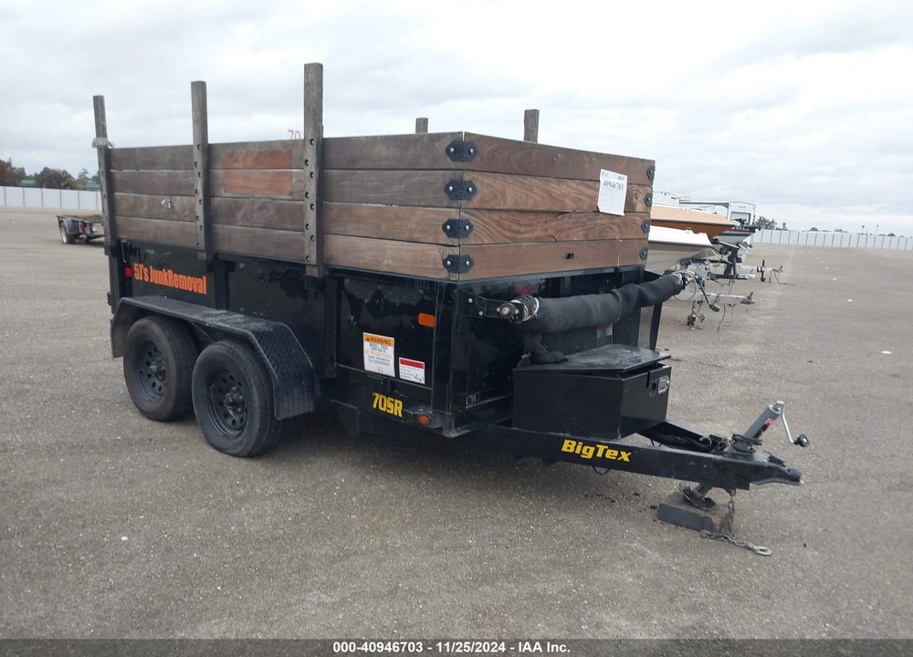 2021 TRAILER BIG TEX DUMP VIN: 16V1D1427M5011066