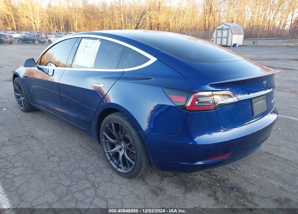 2020 TESLA MODEL 3 PERFORMANCE DUAL MOTOR ALL-WHEEL DRIVE VIN: 5YJ3E1ECXLF603499