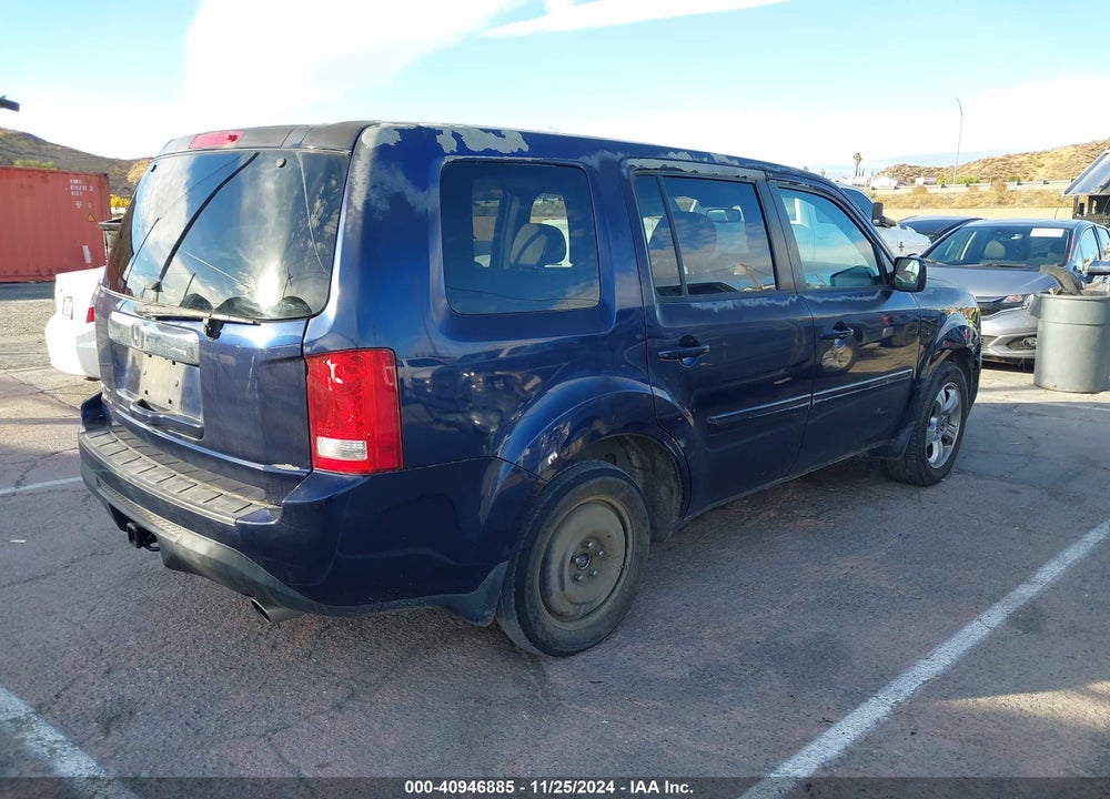 2014 HONDA PILOT EX-L VIN: 5FNYF3H53EB008878