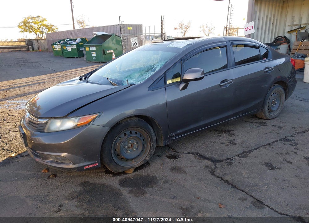 2012 HONDA CIVIC EX VIN: 19XFB2F81CE332036