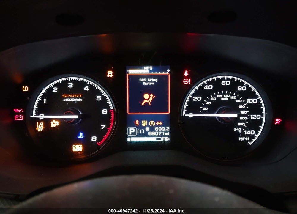 2019 SUBARU FORESTER SPORT VIN: JF2SKAPCXKH575303