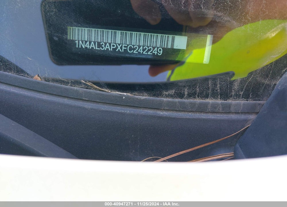 2015 NISSAN ALTIMA 2.5 SV VIN: 1N4AL3APXFC242249