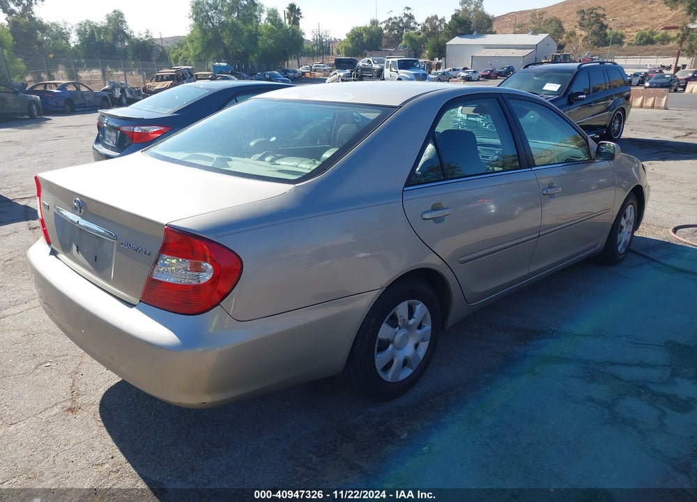 2004 TOYOTA CAMRY LE VIN: 4T1BE32K14U835495