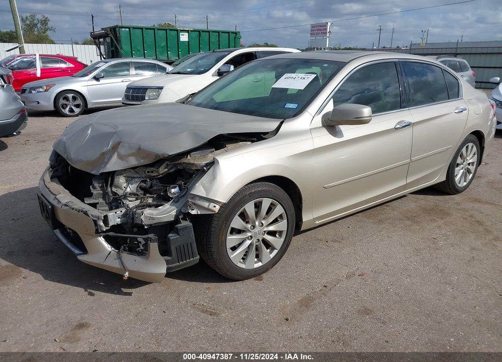 2014 HONDA ACCORD EX-L V-6 VIN: 1HGCR3F89EA017481