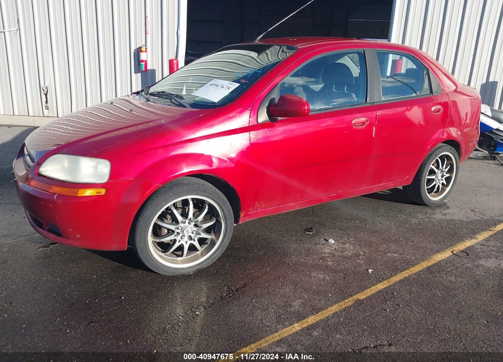 2006 CHEVROLET AVEO LS VIN: KL1TD56646B675610