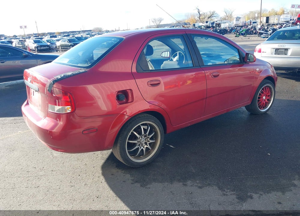 2006 CHEVROLET AVEO LS VIN: KL1TD56646B675610