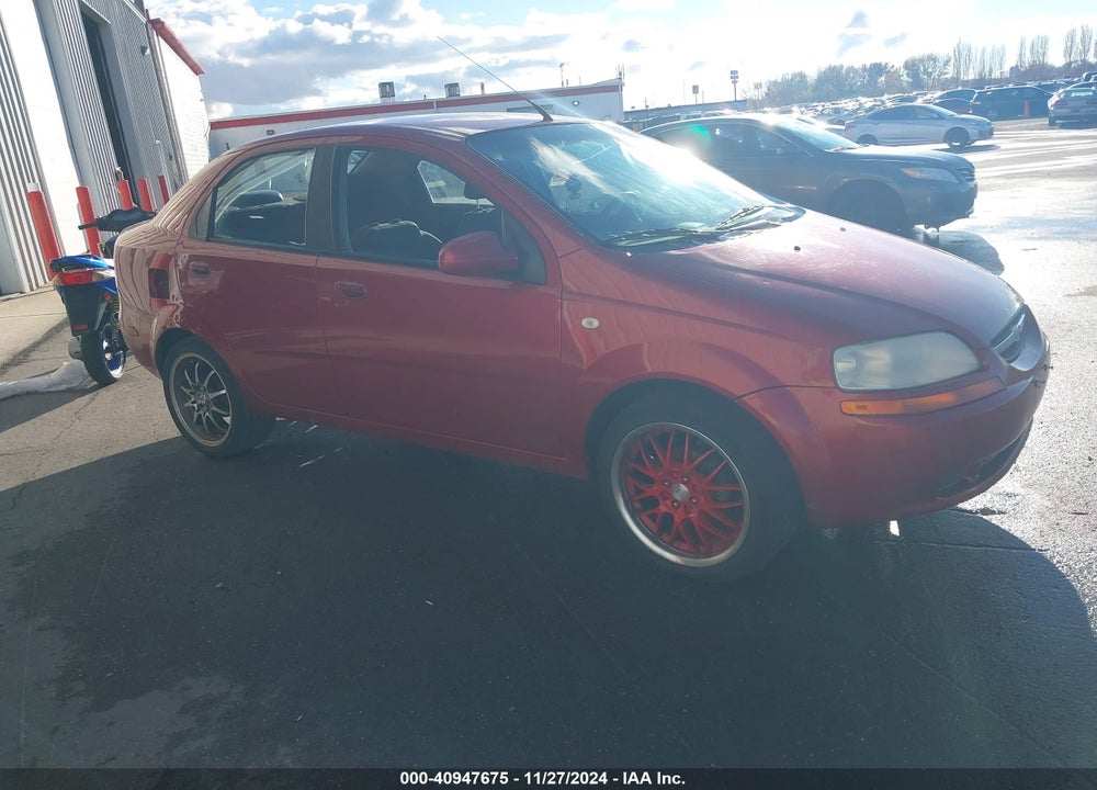 2006 CHEVROLET AVEO LS VIN: KL1TD56646B675610