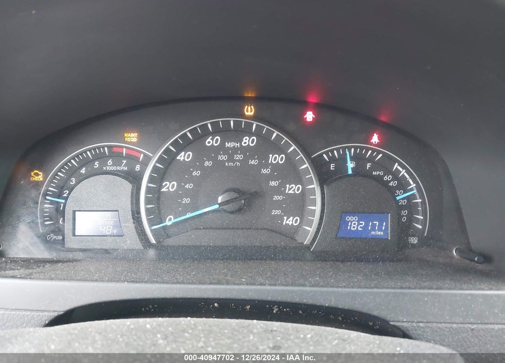 2012 TOYOTA CAMRY LE VIN: 4T4BF1FK3CR178280