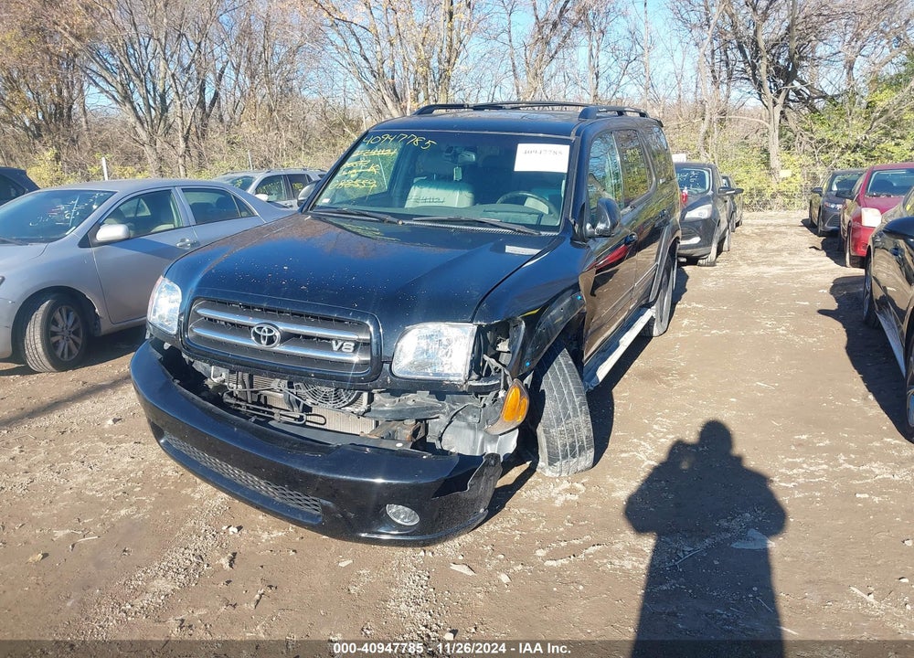 2002 TOYOTA SEQUOIA LIMITED V8 VIN: 5TDBT48A42S082559