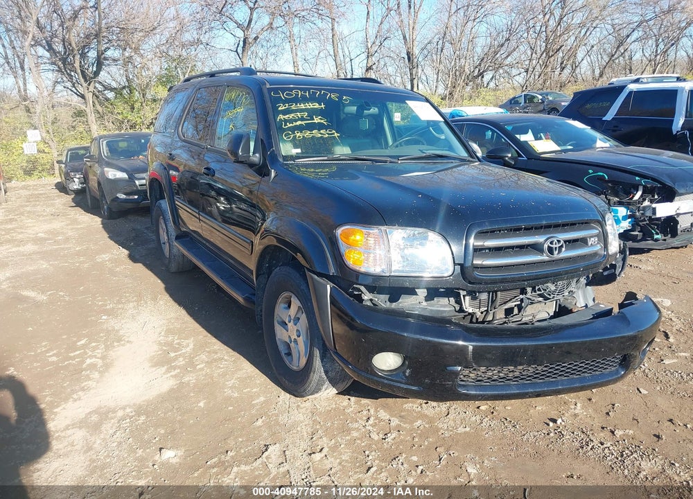 2002 TOYOTA SEQUOIA LIMITED V8 VIN: 5TDBT48A42S082559