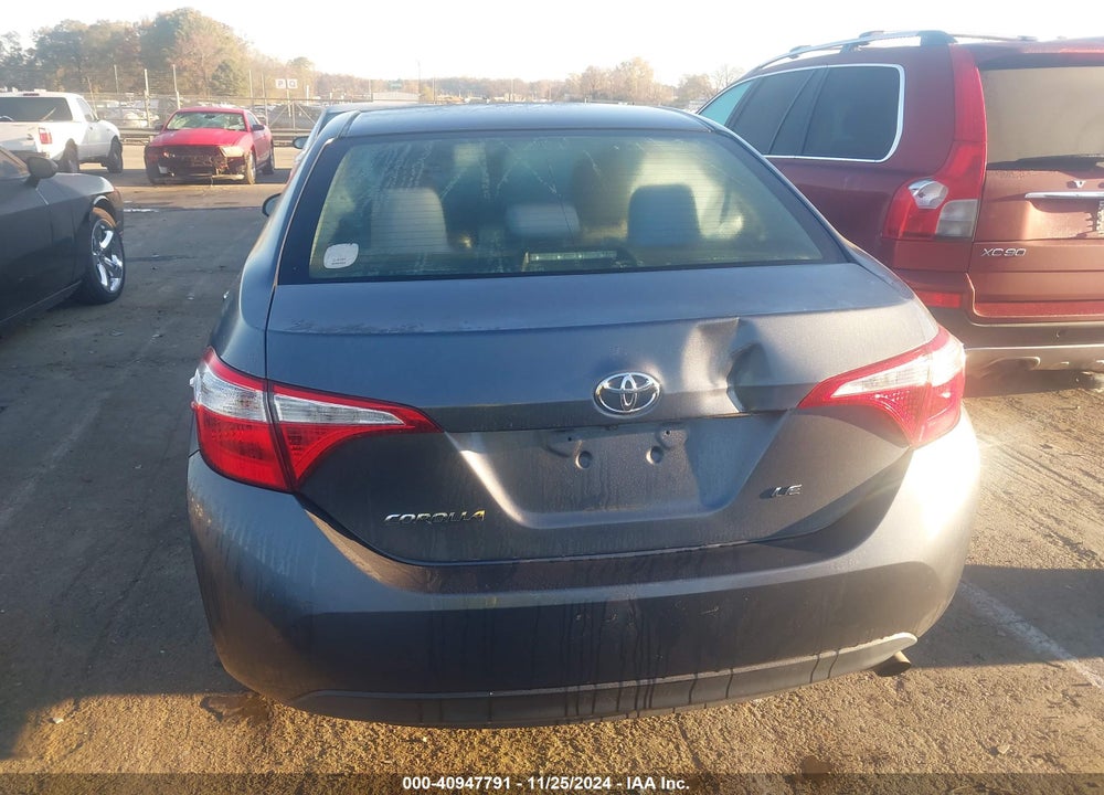 2015 TOYOTA COROLLA LE VIN: 2T1BURHE4FC320972