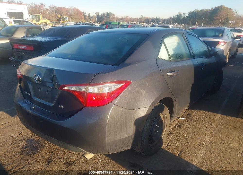 2015 TOYOTA COROLLA LE VIN: 2T1BURHE4FC320972