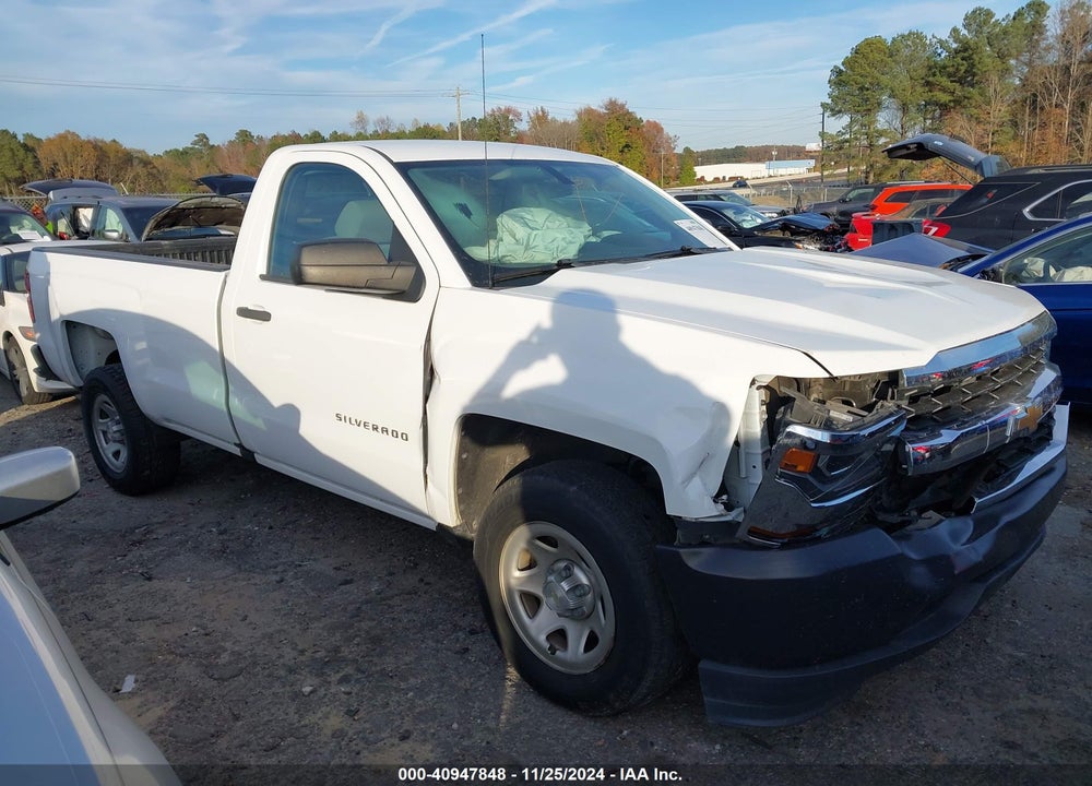 2018 CHEVROLET SILVERADO 1500 WORK TRUCK VIN: 1GCNCNEH0JZ313233