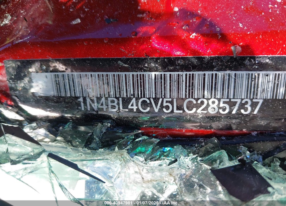 2020 NISSAN ALTIMA VIN: 1N4BL4CV5LC285737