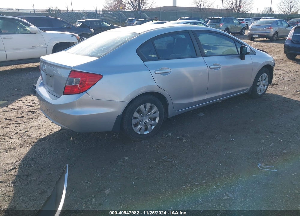 2012 HONDA CIVIC LX VIN: 19XFB2F59CE020956