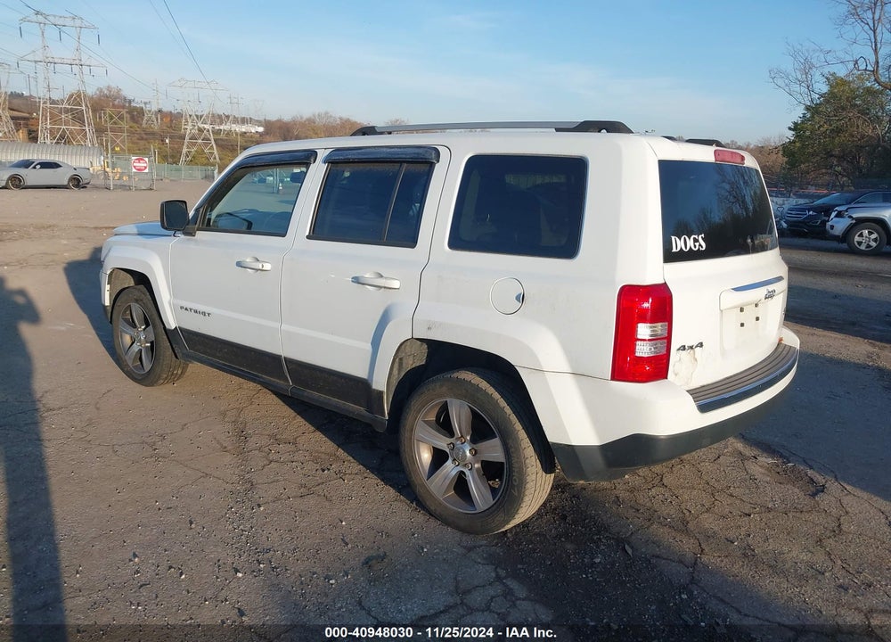 2016 JEEP PATRIOT HIGH ALTITUDE EDITION VIN: 1C4NJRFB9GD523522