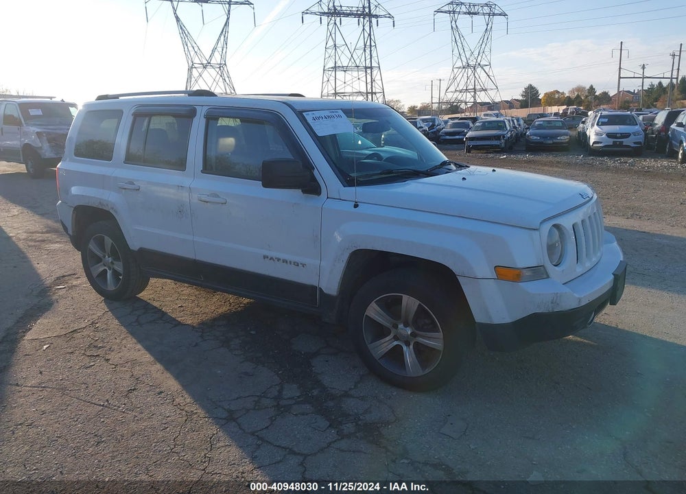 2016 JEEP PATRIOT HIGH ALTITUDE EDITION VIN: 1C4NJRFB9GD523522