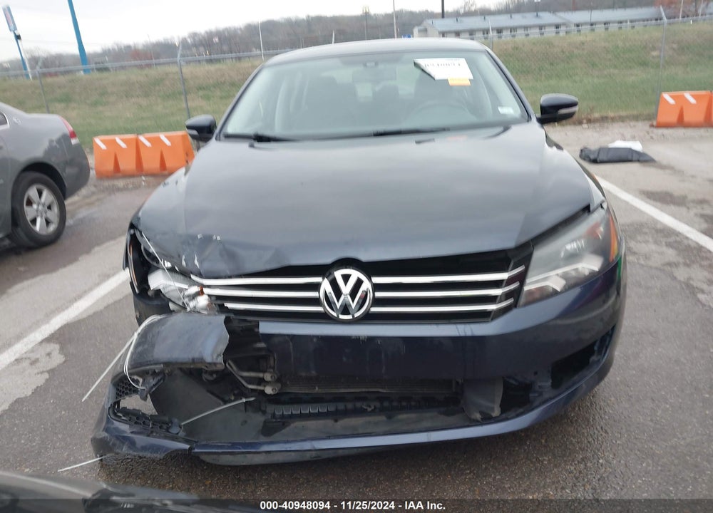2013 VOLKSWAGEN PASSAT 2.5L SE VIN: 1VWBP7A38DC096290