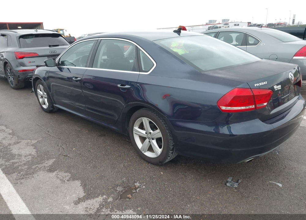 2013 VOLKSWAGEN PASSAT 2.5L SE VIN: 1VWBP7A38DC096290