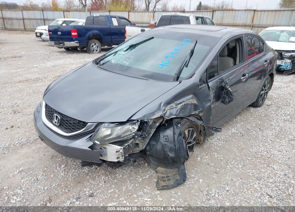 2013 HONDA CIVIC EX VIN: 19XFB2F85DE216016