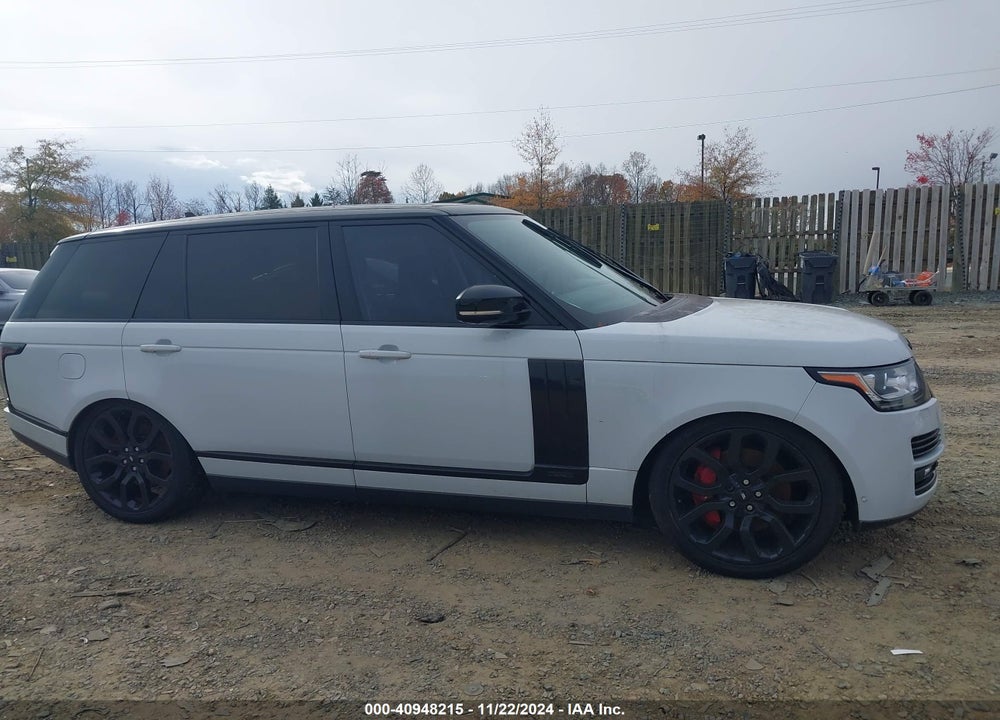 2015 LAND ROVER RANGE ROVER 5.0L V8 SUPERCHARGED VIN: SALGS3TF9FA216631