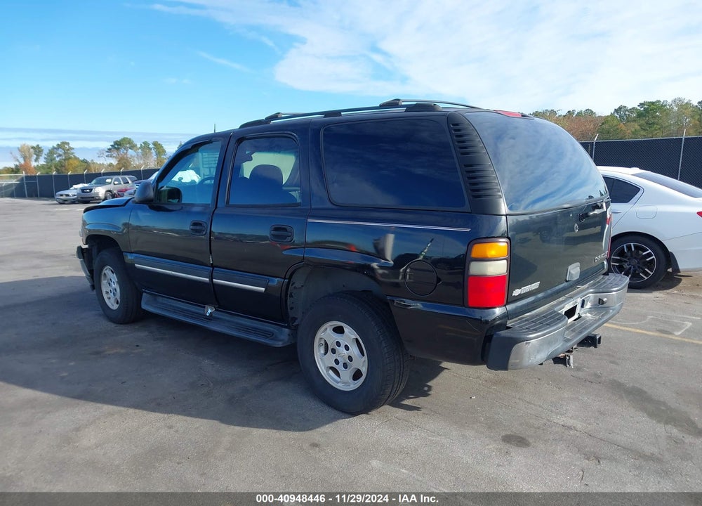 2005 CHEVROLET TAHOE LS VIN: 1GNEC13T65R222447