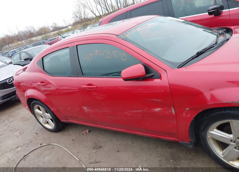 2012 DODGE AVENGER SXT VIN: 1C3CDZCB5CN213895