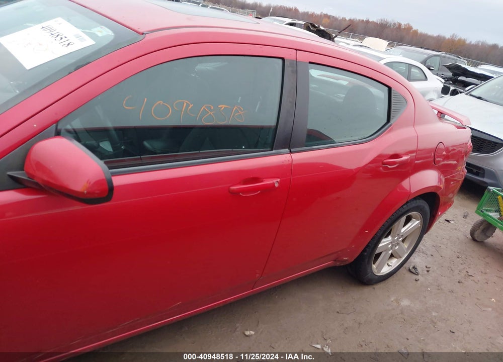 2012 DODGE AVENGER SXT VIN: 1C3CDZCB5CN213895