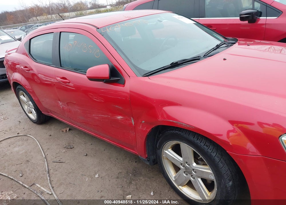 2012 DODGE AVENGER SXT VIN: 1C3CDZCB5CN213895