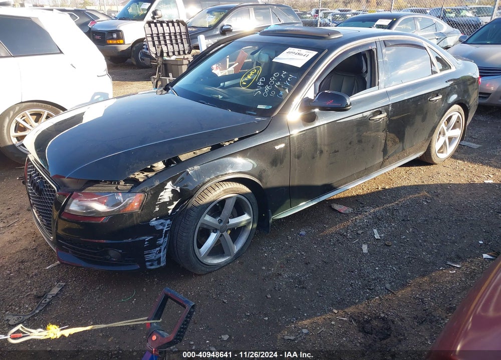 2012 AUDI A4 2.0T PREMIUM VIN: WAUFFAFL4CN008090