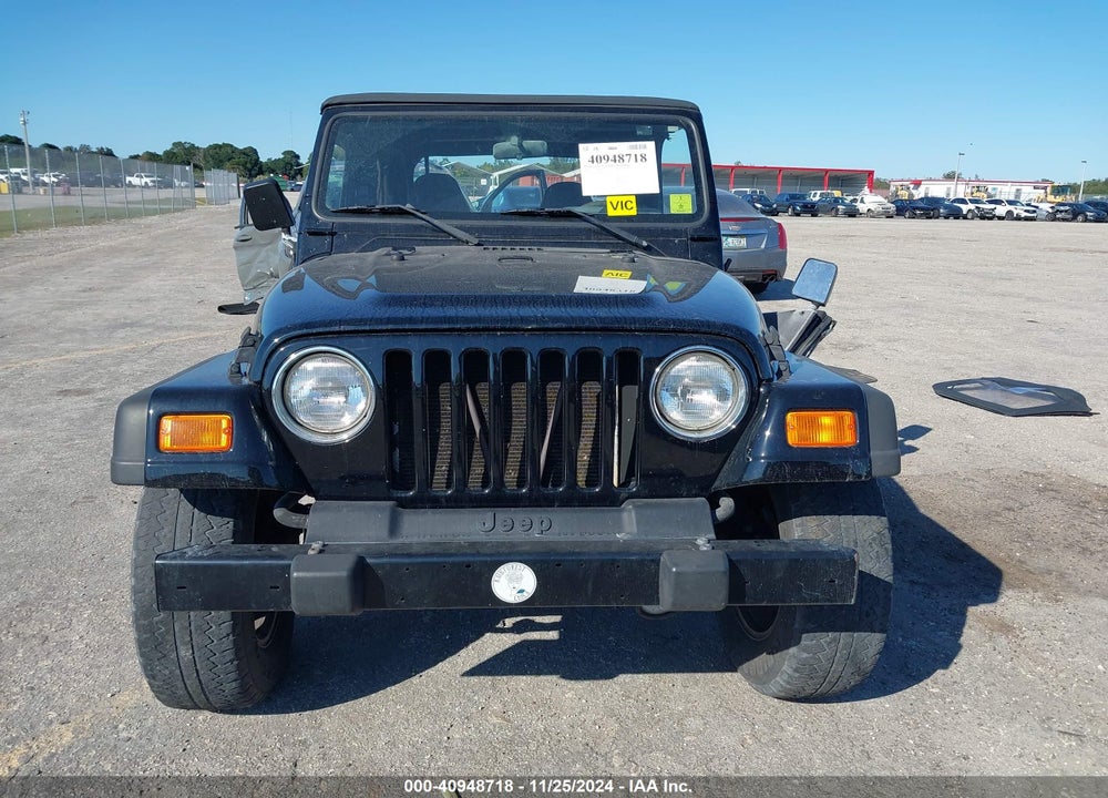 2000 JEEP WRANGLER SE VIN: 1J4FA29P9YP750867
