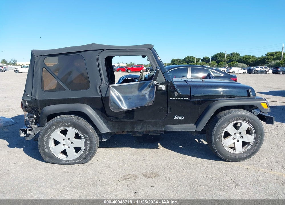 2000 JEEP WRANGLER SE VIN: 1J4FA29P9YP750867