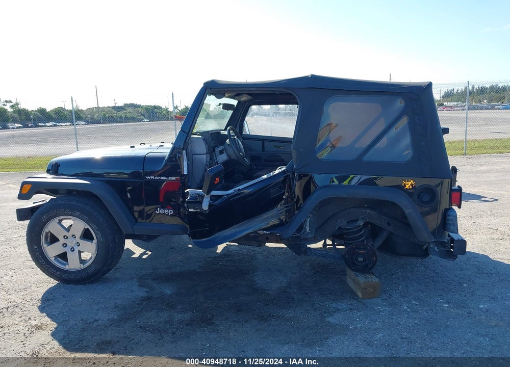 2000 JEEP WRANGLER SE VIN: 1J4FA29P9YP750867