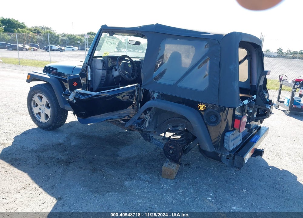 2000 JEEP WRANGLER SE VIN: 1J4FA29P9YP750867