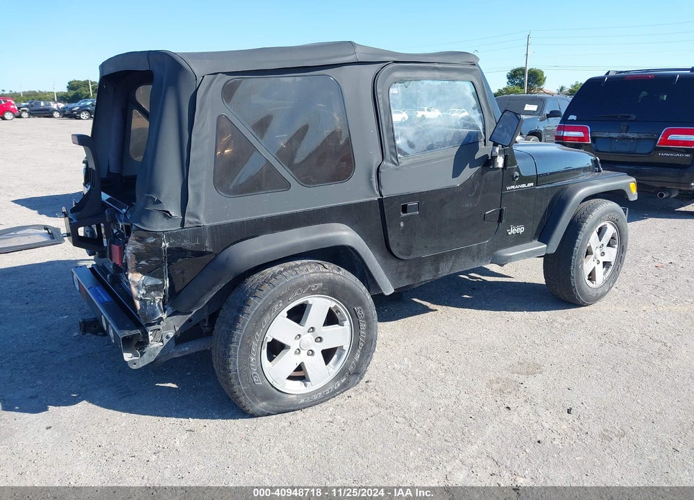 2000 JEEP WRANGLER SE VIN: 1J4FA29P9YP750867