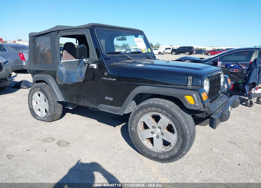2000 JEEP WRANGLER SE VIN: 1J4FA29P9YP750867