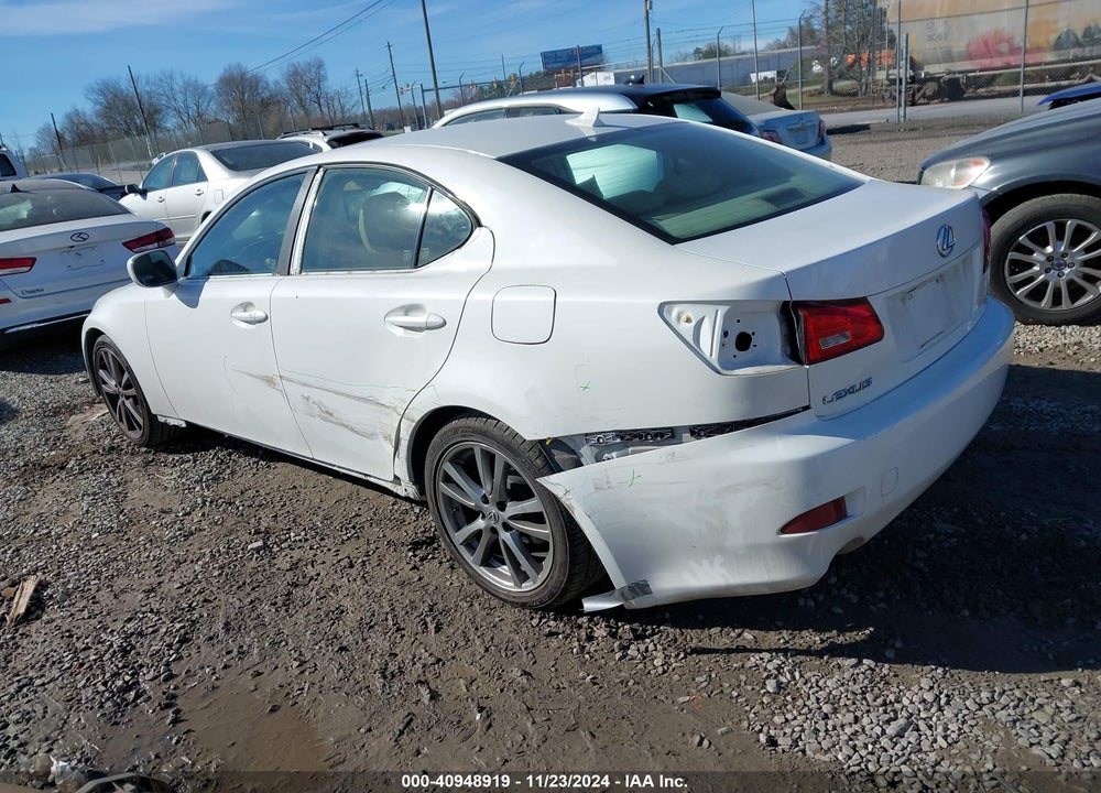 2008 LEXUS IS 250 VIN: JTHBK262182066496