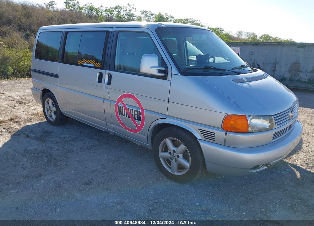 2002 VOLKSWAGEN EUROVAN GLS VIN: WV2KB47062H023580